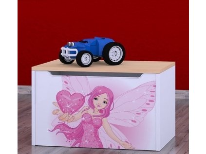 Box na hračky Happy - víla se srdcem