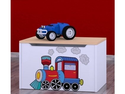 Box na hračky Happy - super lokomotiva