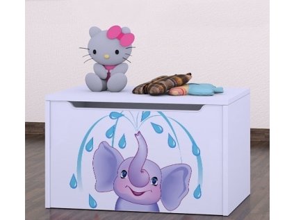 Box na hračky Happy - stříkající sloník