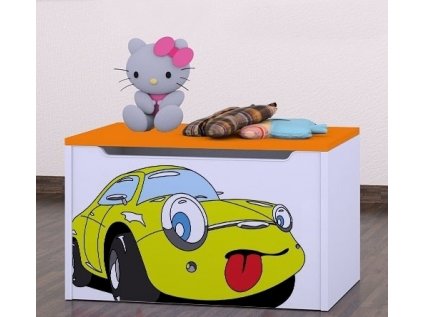 Box na hračky Happy - žluté auto