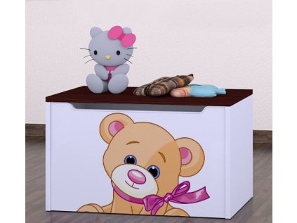 Box na hračky Happy - medvídek s mašlí