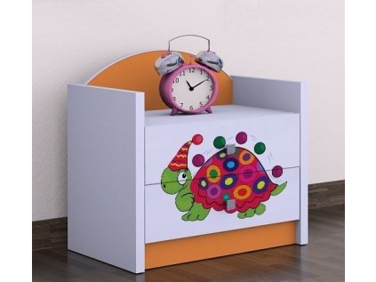 Noční stolek Happy - barevný želvík