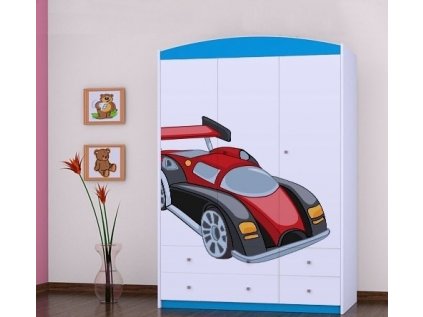 Třídveřová šatní skříň SZ09 Happy - super bolid
