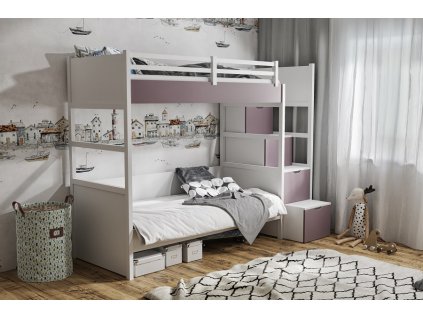 Vyvýšená postel Enzo 200x90 cm