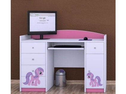 Psací stůl B01 - růžová pony