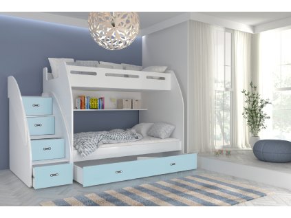 Patrová postel Zuza - modrá