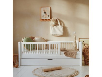 Dětská postel Basic Alto plus 190x90 cm s přistýlkou - bílá
