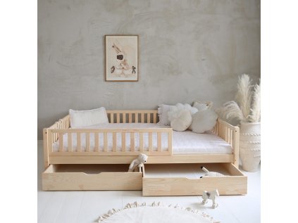 Dětská postel Basic love 200x140 cm se šuplíkem