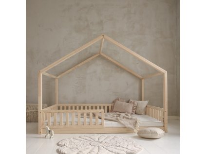 Domečková postel Housebed 200x140 cm - přírodní