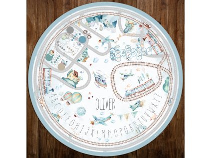 detske koberce na hrani hraci podlozka detska podlozka na hrani pro kluky s cestami auta a vlacky s cestami a jmenem 1018p 179 full