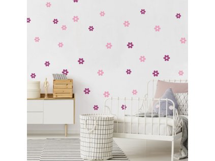 samolepky samolepky na zed samolepky do divciho pokoje kvety v ruzovem 9554f 146 full