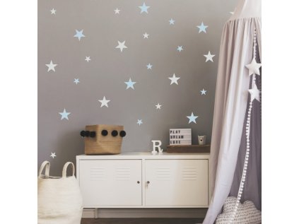 samolepky samolepky na zed modre hvezdicky samolepky na zed pro kluka 9553f 136 full