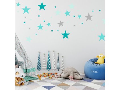 nalepky nalepky na zed souhvezdi v tyrkysove barve 3631f 1 full