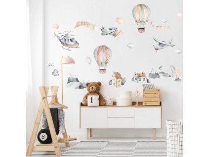 nalepky nalepky na zed samolepici tapety na zed letadla se jmenem v sede 3699bf 1 full