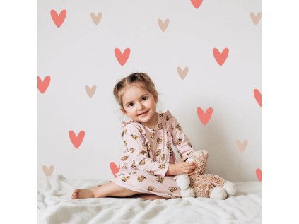 samolepky samolepky na zed samolepky na zed barevna srdicka do detskeho pokoje 9533f 148 full