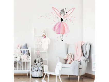 Dětské samolepky na zeď - Kouzelné víly pro princezny N.1 - 95x66cm