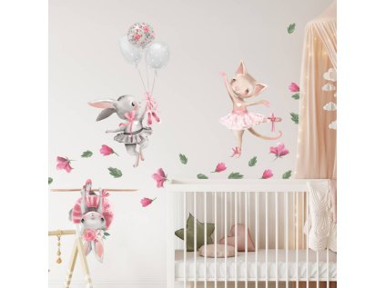 nalepky samolepky na zed samolepka na zed zviratka tancici balet 9253f 177 full