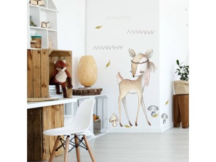 nalepky nalepky na zed nalepka jelenec do detskeho pokoje 9002f 1 full