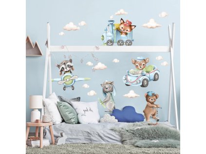 nalepky samolepky na zed samolepky na zed zviratka na cestach 9304f 147 full