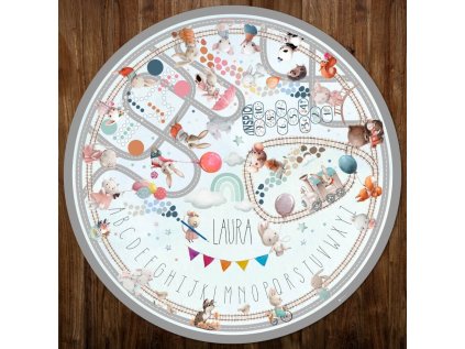 detske koberce na hrani hraci podlozka hraci podlozka pro deti na hrani s cestami a jmenem akvarelove zajicky 1038p 138 full