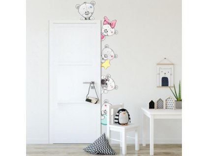 nalepky nalepky na zed samolepky kolem dveri sedy medvidci ii 9044f 1 full