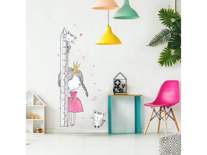 nalepky nalepky na zed inspio metr na zed princezna s kocickou 9024f 1 full