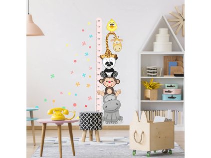 nalepky samolepky na zed ruzovy detsky metr na stenu 9104f 1 full