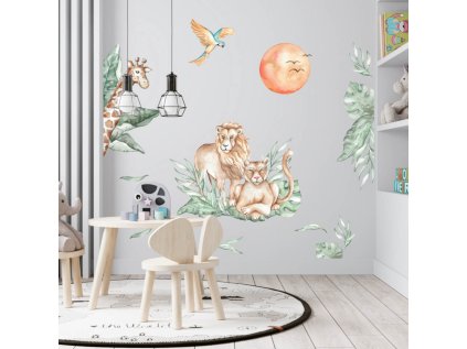 nalepky samolepky na zed samolepka na zed safari zviratka z divociny 9241f 113 full