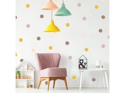 samolepky samolepky na zed kulicky v kremovych odstinech do pokoje samolepky na zed 9531f 167 full