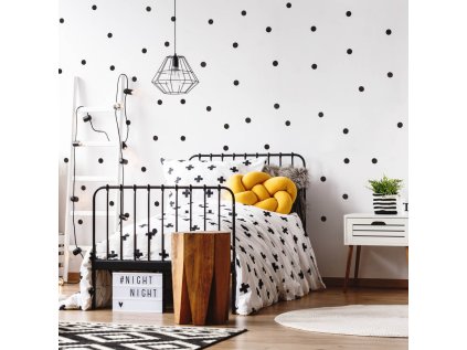 samolepky samolepky na zed cerne tecky na zed teckovana stena 9527f 196 full