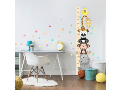 nalepky samolepky na zed oranzovy samolepici detsky metr na stenu 9105f 1 full