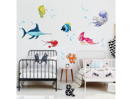 nalepky nalepky na zed nalepka na zed podmorsky svet 3385f 1 full