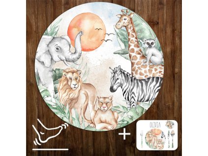 detske koberce na hrani hraci podlozka detska hraci podlozka safari 1009p 169 full