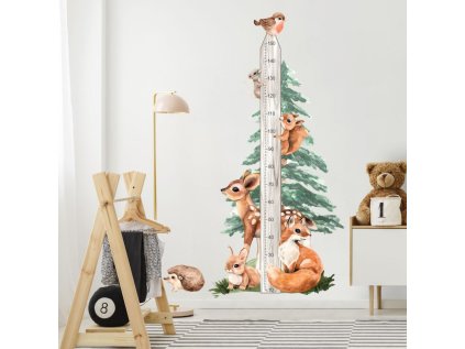 samolepky samolepky na zed nalepka metr na zed forest a zviratka z lesa 9467f 167 full