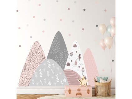 samolepky samolepky na zed samolepky na zed pro divky kopce plne rostlinek 9399f 180 full