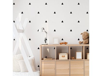 samolepky samolepky na zed trojuhelniky v cerne barve samolepky na zed 9537f 117 full