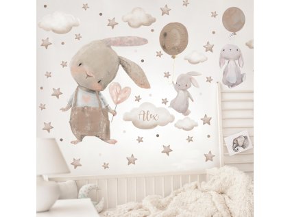samolepky samolepky na zed samolepky do detskeho pokoje zajici v hnedem provedeni 9519f 176 full