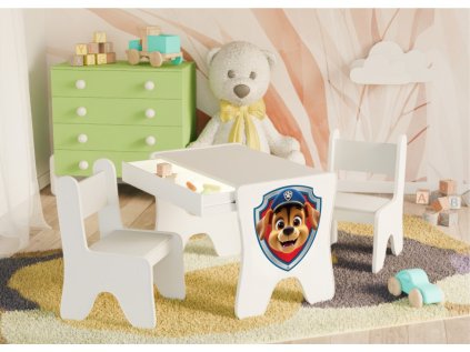 Dětský stolek s šuplíkem + 1 křeslo - speed