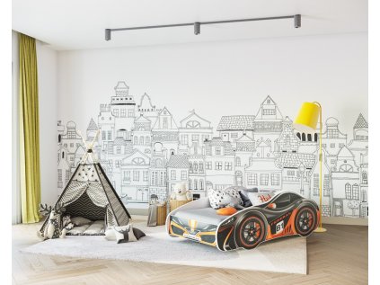 Dětská postel auto 140x70 cm - 16