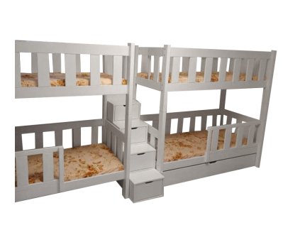 Patrová postel pro 4 osoby Bruník