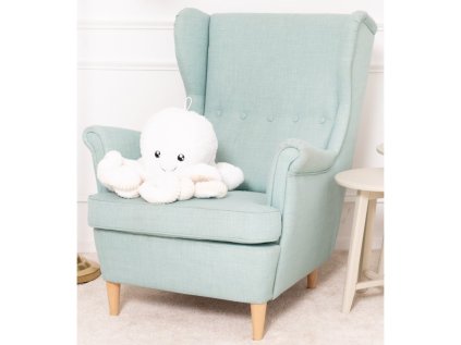 Plyšová chobotnice Monty 60 cm - bílá