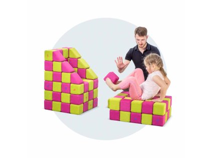 Magnetická stavebnice JollyHeap Medium 50 ks