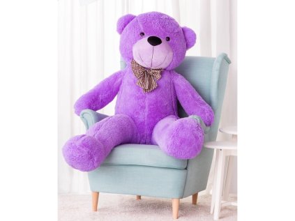 Plyšový medvěd Kvído 160 cm fialový