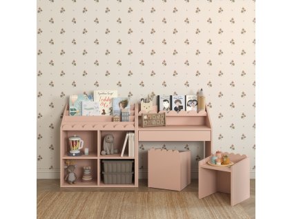 Křesílko Montessori k psacímu stolu růžová