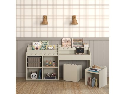 Křesílko Montessori k psacímu stolu latte