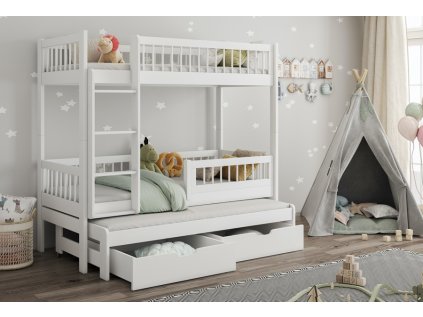 Poschoďová postel Zanzi - masiv