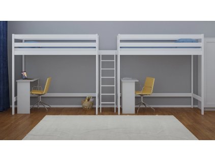 Duo vyvýšená postel pro sourozence