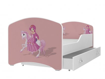 Dětská postel Jan - princezna s koníkem