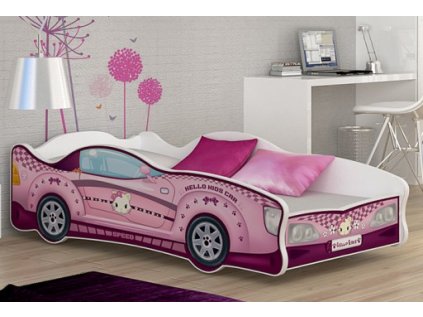 Dětská postel auto 160x80 cm s matrací 12