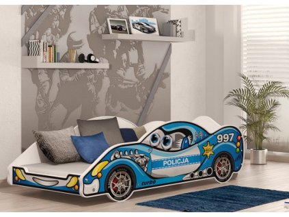 Dětská postel auto 180x90 cm s matrací 02